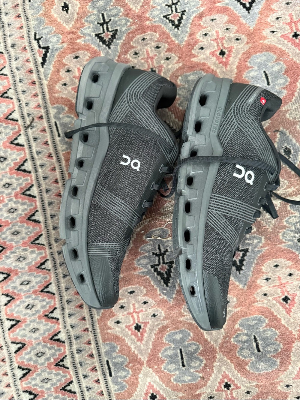 On Running Men's Cloudflow Black Athletic Running Shoes - Picture 4 of 6
